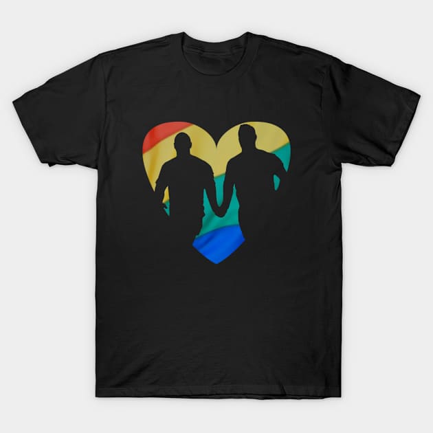 Rainbow Couple T-Shirt by DorothyGoesGlamping